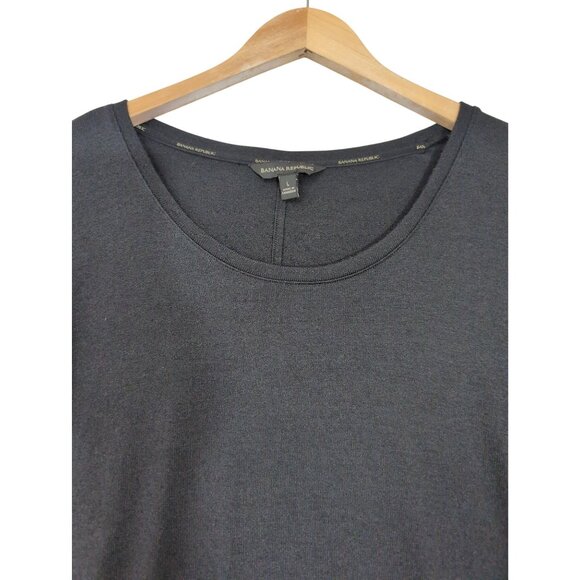 Banana Republic Sweater Womens L Black Round Neck Pullover Long Sleeve Capsule - Picture 3 of 8